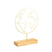 Aberto Design Stona dekoracija World, Zlatne boje