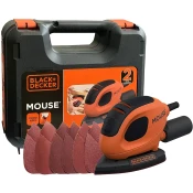 Black & Decker BEW230K Orbitalni brusilnik 11000 RPM Črna, Oranžna 55 W