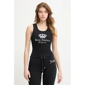 Juicy Couture Top Crown  črna / srebrna