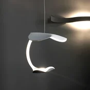 Knikerboker Le Gigine LED viseča luč 1fl bela - Dnevna soba/jedilnica - Dizajn - Kovina
