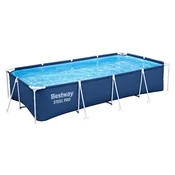 Bestway Bazen sa metalnom konstrukcijom Steel Pro, Sa filter pumpom,400x211x81 cm, Plavi