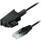 Maxtrack Maxtrack telefon priključni kabel [1x moški konektor TAE-F - 1x LAN (10/100 MBit/s)] 3.0 m črna, (20411175)