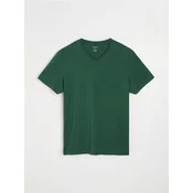 Sinsay - Pamucna basic majica - zeleno