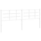 Vidaxl Kovinsko nadomestno vzglavje belo 193 cm