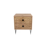 Hanah Home Nocni stocic Luna, 50x55x40 cm, Braon