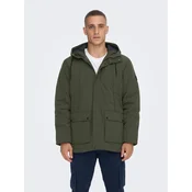 Only & Sons Zimska jakna 22022654 Siva Regular Fit