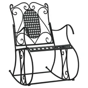 Vidaxl Gugalna klop 84 cm črno jeklo