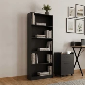 Hanah Home Polica za knjige Ktp-150-Aa-1, 58x170x23 cm, Antracit