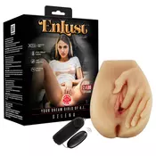 Enlust Selena - vibracijska umetna vagina s slikami umetne inteligence (naravna)