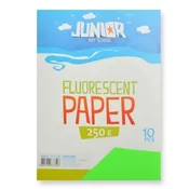 Dekorativni papir A4 fluorescentno rumen 250 g, komplet 10 kosov