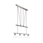 LED Lestenec na vrvici MATTES 4xE14/4W/230V 3000K sijajni krom
