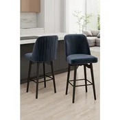 Hanah Home set barskih stolica Evax, 2 kom, antracit / crni