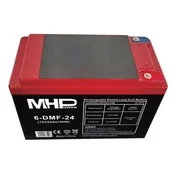 MHPower 6-DMF-24 Vlečna gelska baterija 12V/24Ah, priključek D2 - M5, globok cikel