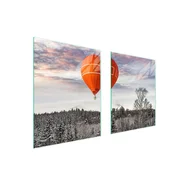 shumee STEKLENA ZAŠČITNA PLOŠČA ZA ŠTEDILNIK 85x52 BALON