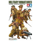 Tamiya maketa-miniatura KOMPLET BRITANSKE PEHOTE iz prve svetovne vojne • maketa-miniatura 1:35 figure • Level 2