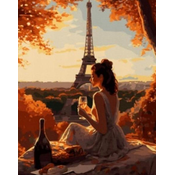 Norimpex - Puzzle Diamantova slika: Ženska v Parizu 30x40 cm - 1 - 39 kosov