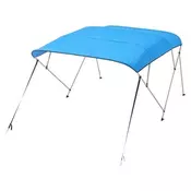 VEVOR Čoln Bimini streha 4 loki 244x200x137 cm modra