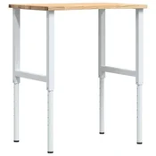 Vidaxl Delovna miza 80x60x(71,5-98) cm trdna hrastovina