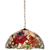 Casa Padrino luxury Tiffany hanging lamp multicolored A� 50 x H. 85 cm - Art Deco Tiffany pendant lamp - Living room hanging lamp - Decorative hanging lamp - Luxury Tiffany lights