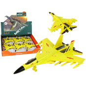 slomart LEAN TOYS Zračni lovski avion na frikcijski pogon, merilo 1:72, rumen