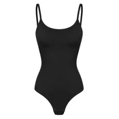 cfab Oblikovanje postave Cami Sculpting Bodysuit with String črna