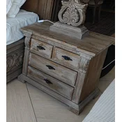 PompA¶A¶s by Casa Padrino luxury baroque bedside table Provence gray/brown - designed by Harald GlA¶A¶ckler