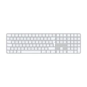 APPLE Magic Keyboard (2024) w Touch ID and Numeric Keypad International English White Keys (mxk73z/a)