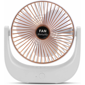 Generic Mini ventilator, mini USB ventilator za ponovno polnjenje, 3-stopenjski nastavljiv ročni 360° vrtljiv ventilator, (21132649)