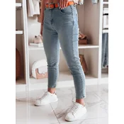 Spodnie damskie jeansowe slim fit CURVITA niebieskie Dstreet