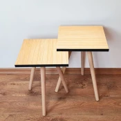 Hanah Home Set klub stocica 2Shp118, 2 komada, Svetlorozi