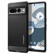 SPIGEN RUGGED ARMOR MASKA ZA GOOGLE PIXEL 7 PRO MAT ČRNA