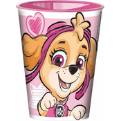 Stor PLASTIČNA SKODELICA PAW PATROL 260 ML, ROZA