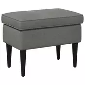 vidaXL Podnožje Temno siva 55 x 35 x 41 cm Žamet