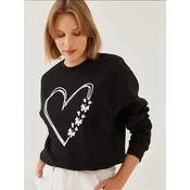 Bianco Lucci Majica Sweatshirts črna