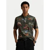 Polo Ralph Lauren Polo majica 710980789001 Khaki Regular Fit