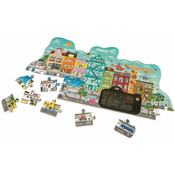 Hape Puzzle Animirano mestece v gibanju, 49 delov