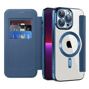 Etui SmartMag Book z Magsafe tehnologijo in RFID denarnico za iPhone 13 Pro - blue