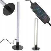 LED vertikalna namizna svetilka 3 barve svetlobe USB 40cm 120° črna