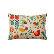 Okrasna prevleka za blazino RETRO BIRD 50x70 cm, barvna