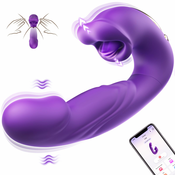 SuperLove 4in1 Thrusting, Vibrating, Licking & Sucking Ultimate Toy Purple