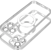 OEM Ohišje za iPhone 17 AIR Electro Mag Cover, združljivo z MagSafe, srebrno