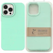 Hurtel Eco Case etui za iPhone 14 Plus, razgradljivo silikonsko ovitje, mentolno zeleno