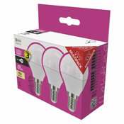 Emos Lighting LED žarnica classic mini globe 6W E14 WW, 3 kos ZQ1220.3