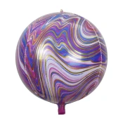 Prestige Orbz Folija balon Mermerni, Ljubicasti, 56cm