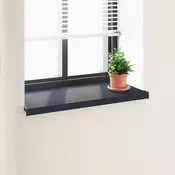 vidaXL Okenski nadstrešek Antracit z lesnim vzorcem 100 x 45 x 4,5 cm