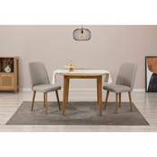 HANAH HOME Trpezarijski sto i stolice Vina 1005 - Atlantic Pine Cream