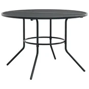 Vidaxl Miza za teraso okrogla antracit O110x72,5 cm barvano jeklo
