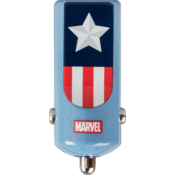 Tribe Marvel Car Charger (Captain America) - Blue