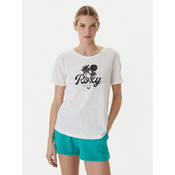Roxy Majica Oceanwave ERJZT06096 Bela Loose Fit