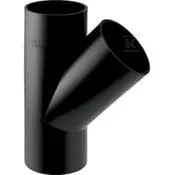 Geberit HDPE T-kos 110x50/45 kotni, črne barve (HDPE odvodnjavanje)